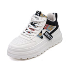 Damen modische Chunky Sneakers mit auffälligem Grafikdesign R&B