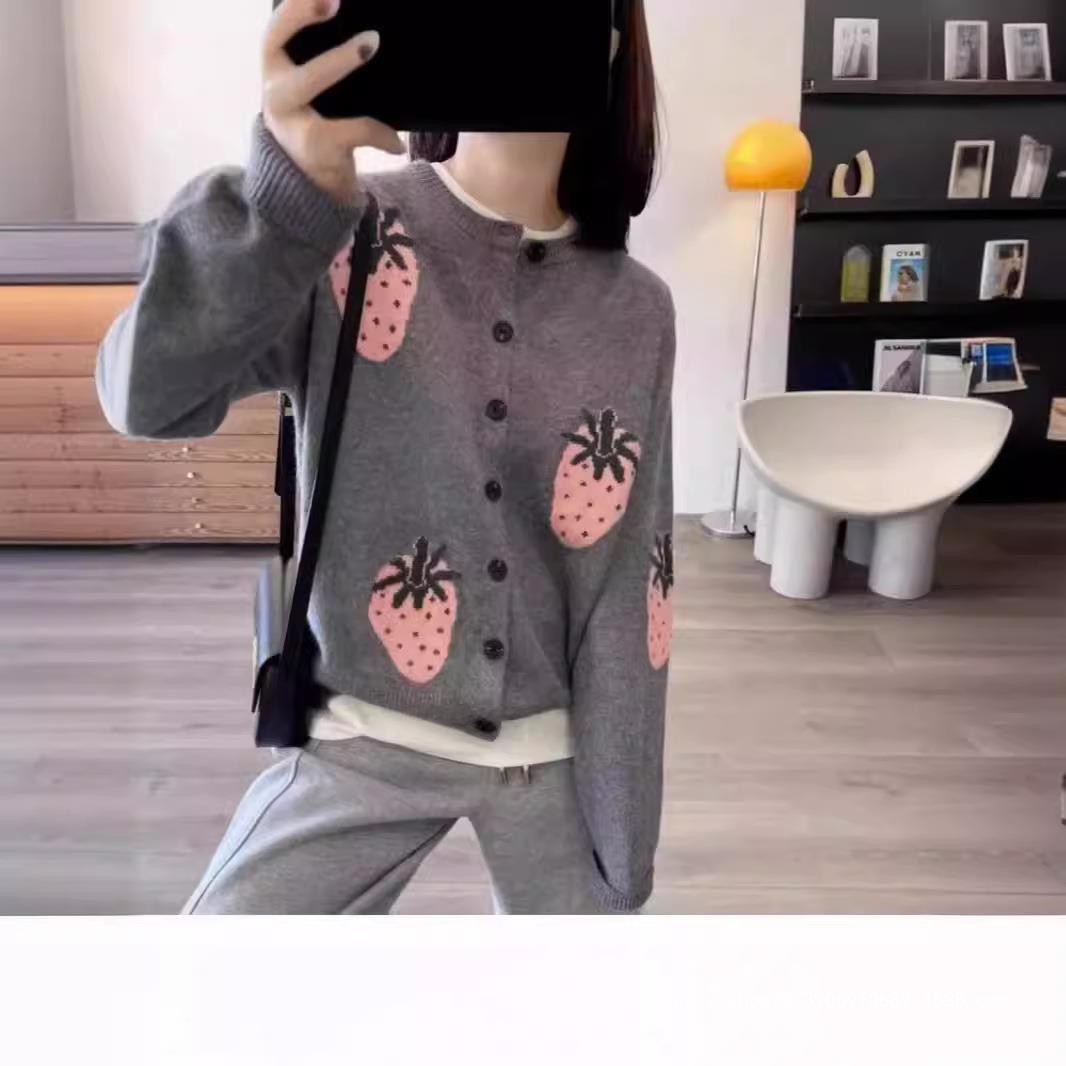 Damen Verspielt gemusterter Cardigan mit Knopfdetail R&B