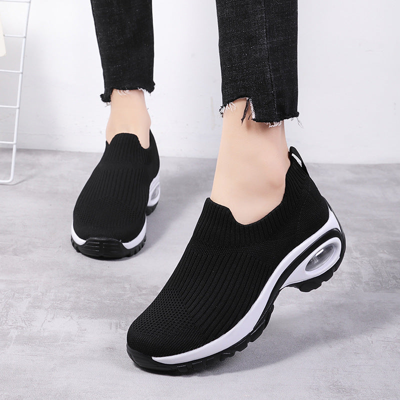 Damen Komfortable Slip-On Laufschuhe mit dämpfender Sohle