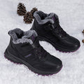 Damen Warmgefütterte Winterstiefel mit rutschfester Sohle und Klettverschluss R&B