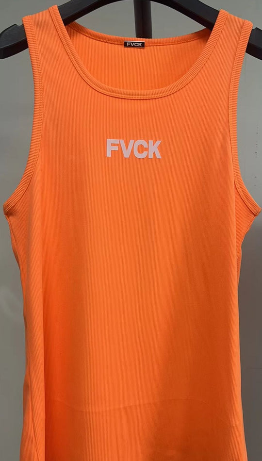 Damen Sportliches Tanktop aus leichtem Rippenmaterial R&B