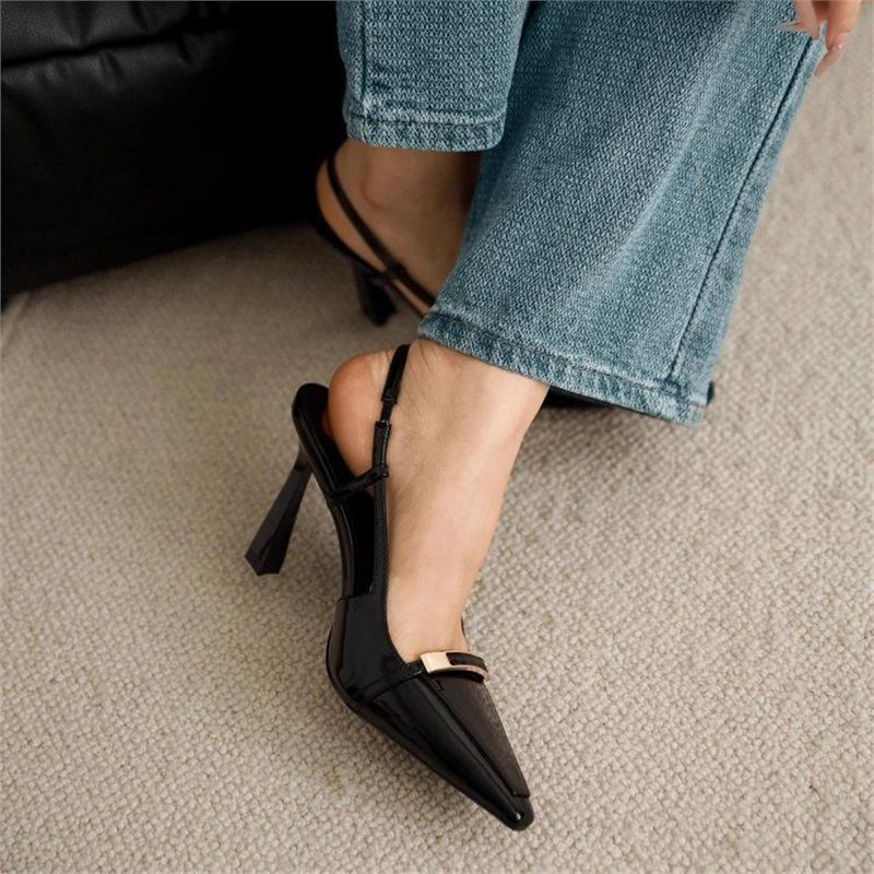 Damen Slingback Pumps mit elegantem Spitzendesign R&B