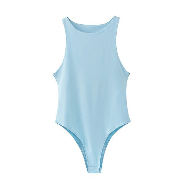 Damen Figurbetontes Tanktop mit breitem Trägerdesign R&B