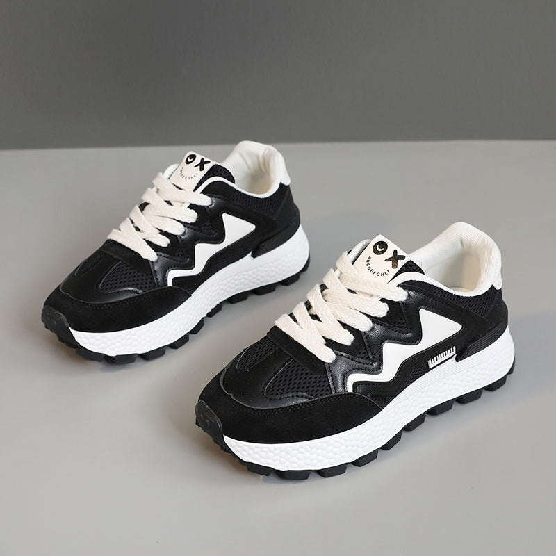 Damen Sportliche Freizeitsneaker mit atmungsaktiver Mesh-Oberfläche und dämpfender Laufsohle R&B
