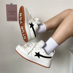 Damen Sneakers mit stylischem Sternen-Design und bequemer Sohle R&B