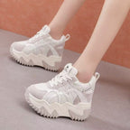 Damen Sportliche Chunky Sneakers mit atmungsaktiven Mesh und stabiler Sohle R&B