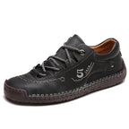 Damen bequeme Freizeitschuhe aus hochwertigem Leder mit rutschfester Sohle