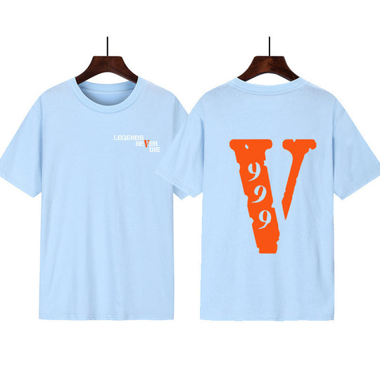 Damen Grafik T-Shirt mit originellem Schriftzug und kreativem Design R&B