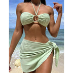 Damen Bandeau-Bikini mit Wickelrock R&B