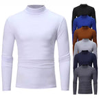 Rollkragen Langarmshirt Herren aus Baumwolle
