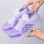 Damen Sportliche Sneaker mit atmungsaktivem und elastischem Obermaterial R&B