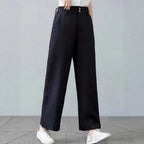 Damen Weite Leinenhose mit elastischem Bund und praktischen Seitentaschen R&B