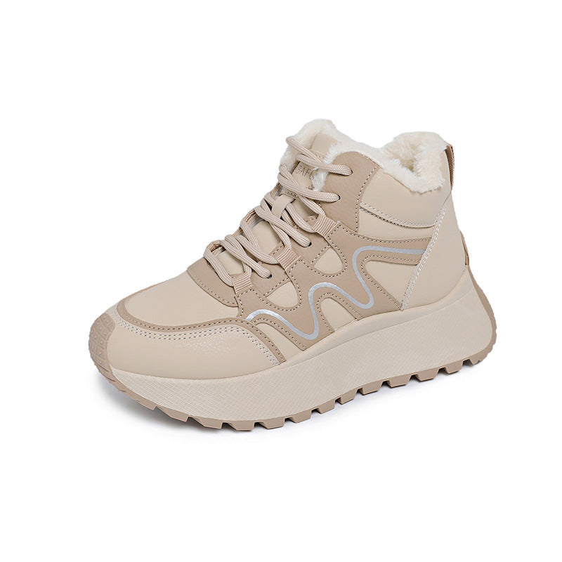 Damen High-Top Sneakers mit samtigem Innenfutter und rutschfester Sohle R&B
