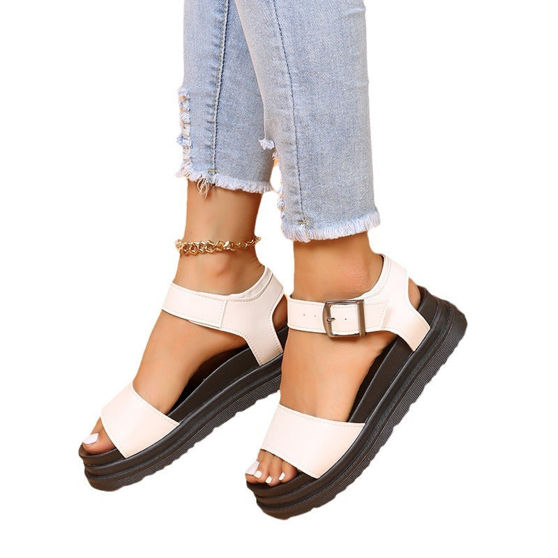 Damen Komfortable Plateausandalen R&B