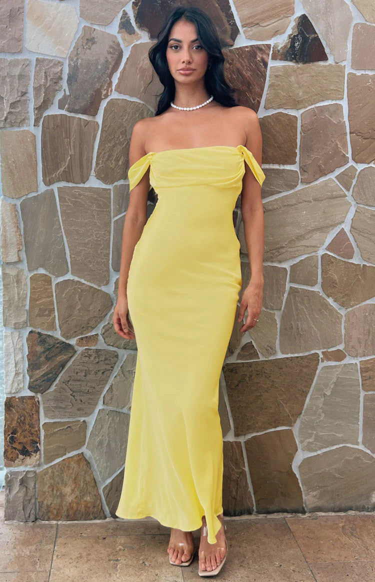 Damen elegante Satin Abendkleid R&B