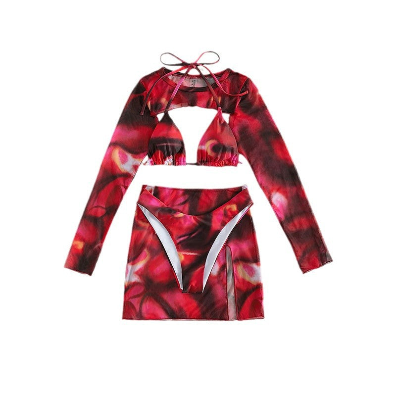 Damen Crop-Top und Rock Set R&B