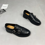 Damen elegante Mokassins mit modischer Schnallenverzierung R&B