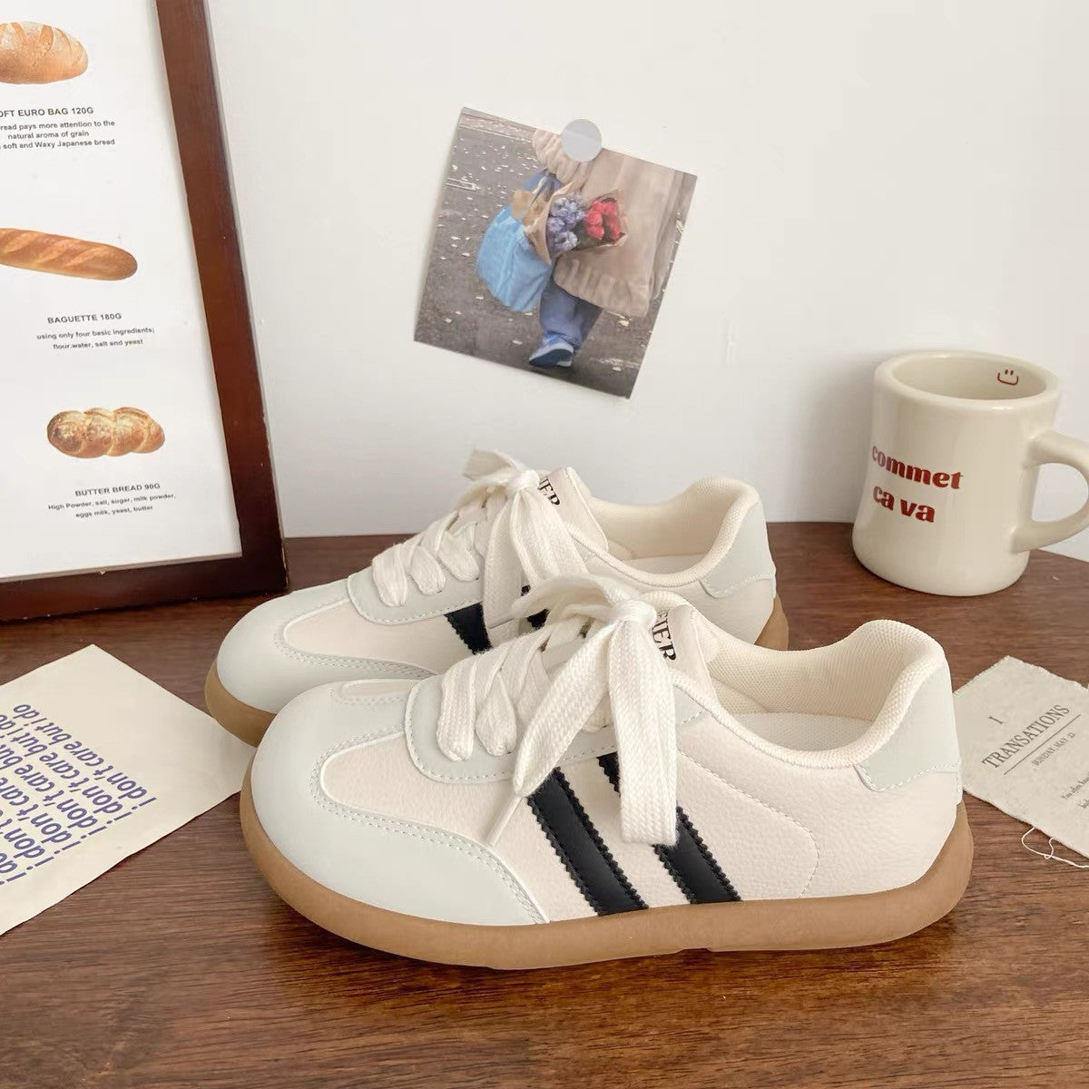 Damen Sportliche Sneaker mit gepolsterter Innensohle und rutschfester Sohle R&B