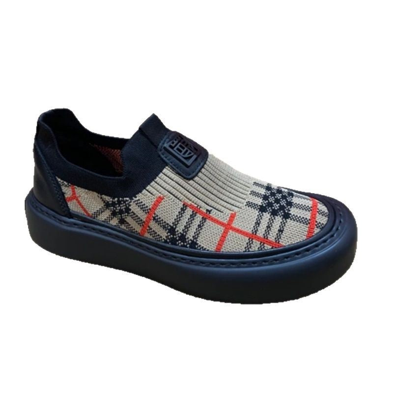 Damen Bequeme Slip-On Sneakers mit elastischem Obermaterial R&B