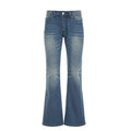 Damen Flared Jeans mit hohem Bund und distressed Design R&B