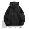 Herren technische Outdoor-Jacke mit verstellbarem Kapuzendesign und multifunktionalen Taschen R&B