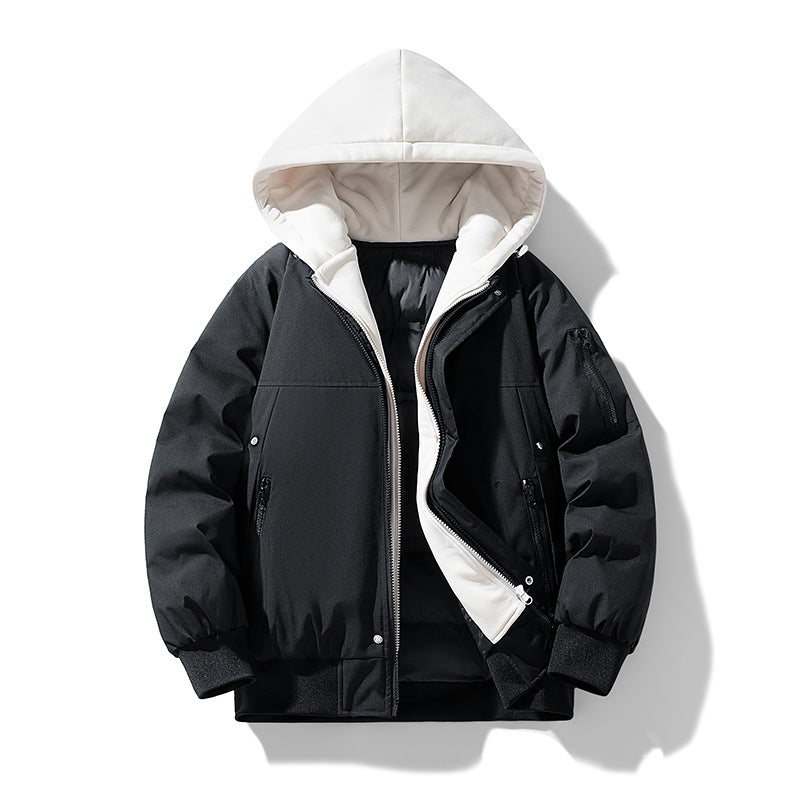 Damen wattierte Übergangsjacke mit abnehmbarem Kapuzensystem und stylischem Innenfutter R&B
