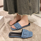 Damen Modische Riemensandalen mit Schnallenverschluss
