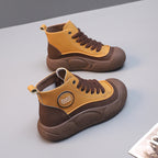 Damen Modische High-Top Sneaker mit rutschfester Sohle und hohem Komfort R&B