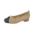 Damen elegante Ballerinas mit modischem Knotted-Design und hochwertigem Leder R&B