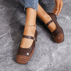 Damen Bequeme und elegante Ballerinas mit geflochtenem Muster R&B
