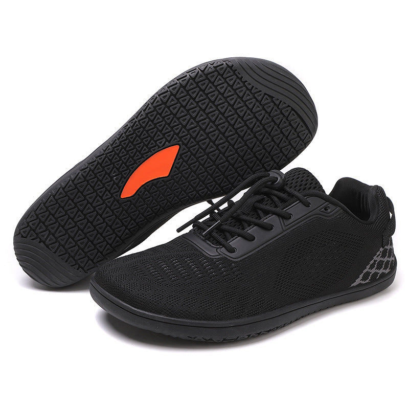 Unisex nan barfuß-inspirierter Strick-Sneaker mit elastischer Passform, Schnellzugkordel und griffiger Vollgummi-Laufsohle R&B