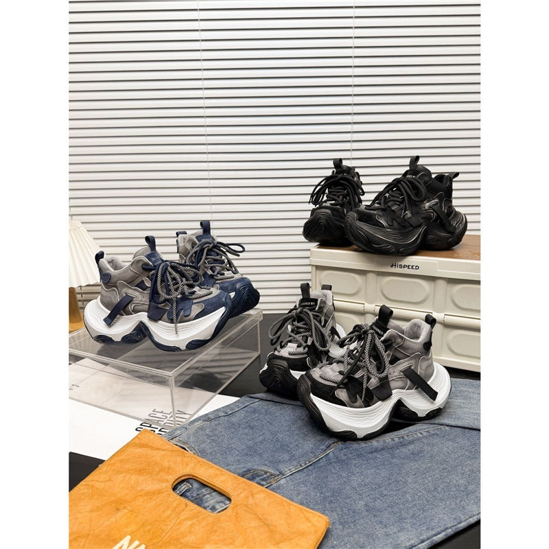 Damen Sportliche Chunky Sneakers mit hohem Komfort und rutschfester Sohle R&B