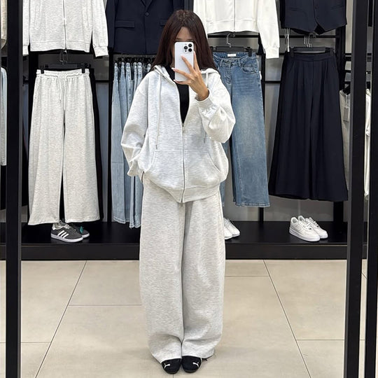 Damen bequemer und stylischer Kapuzenset R&B