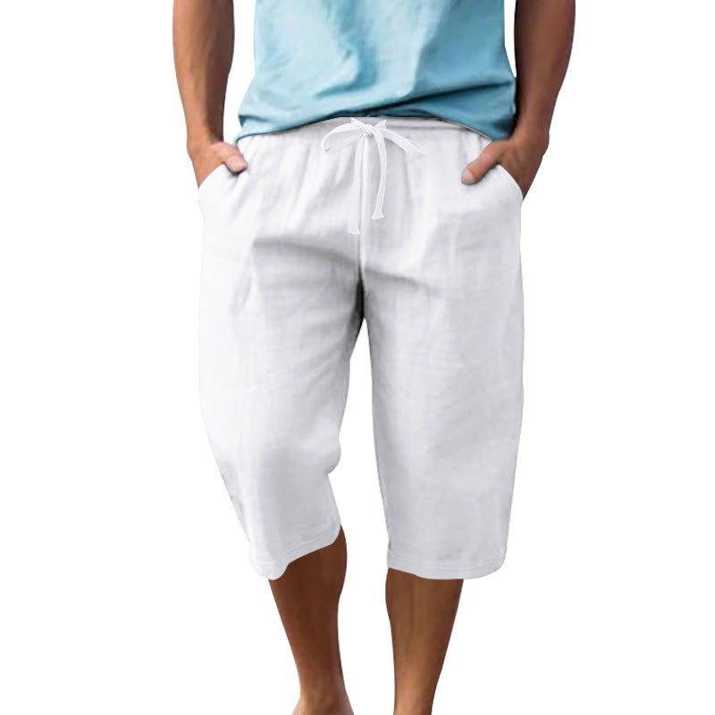 Herren leichte Freizeithose mit elastischem Bund und praktischen Taschen R&B