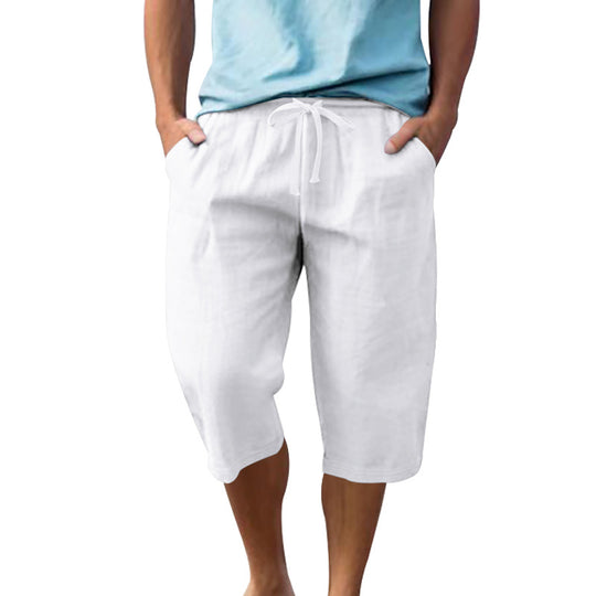 Herren leichte Freizeithose mit elastischem Bund und praktischen Taschen R&B