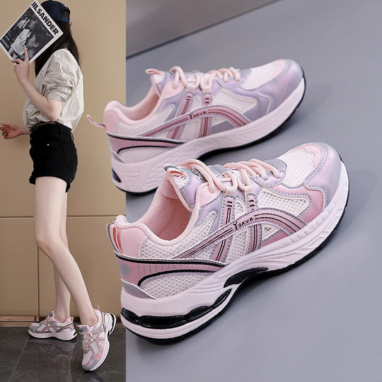 Damen Sportliche Sneakers mit dynamischer Mesh-Oberfläche und stoßdämpfender Sohle R&B