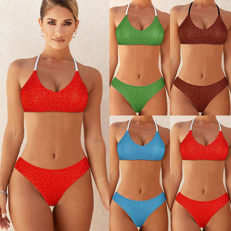 Damen Sportlicher Bikini mit verstellbaren Trägern und trendigem Design R&B