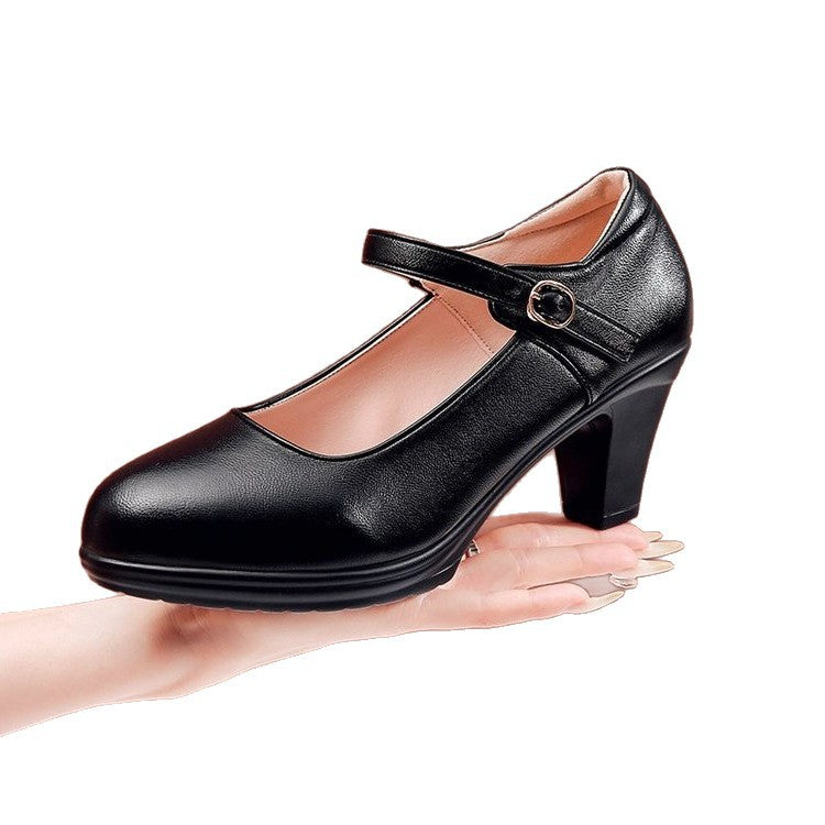Damen elegante Mary Jane Pumps mit verstellbarem Riemchen R&B