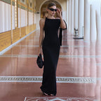 Damen Körperbetontes Maxikleid mit schickem One-Shoulder-Ausschnitt
