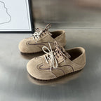 Damen modische Wildleder-Sneaker mit stilvollem Design und innovativem Schnürsystem R&B