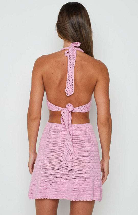 Damen Häkelkleid mit femininer Silhouette und Ausschnitt R&B