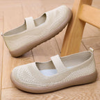 Damen Bequeme und elegante Ballerinas mit elastischem Riemen R&B