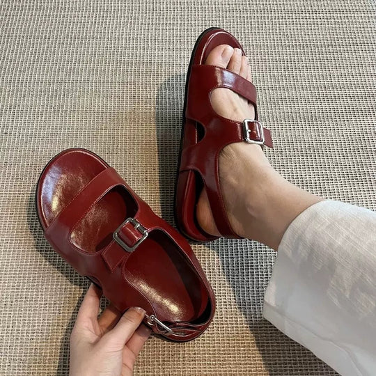 Damen modische Sandalen mit verstellbarem Riemen R&B