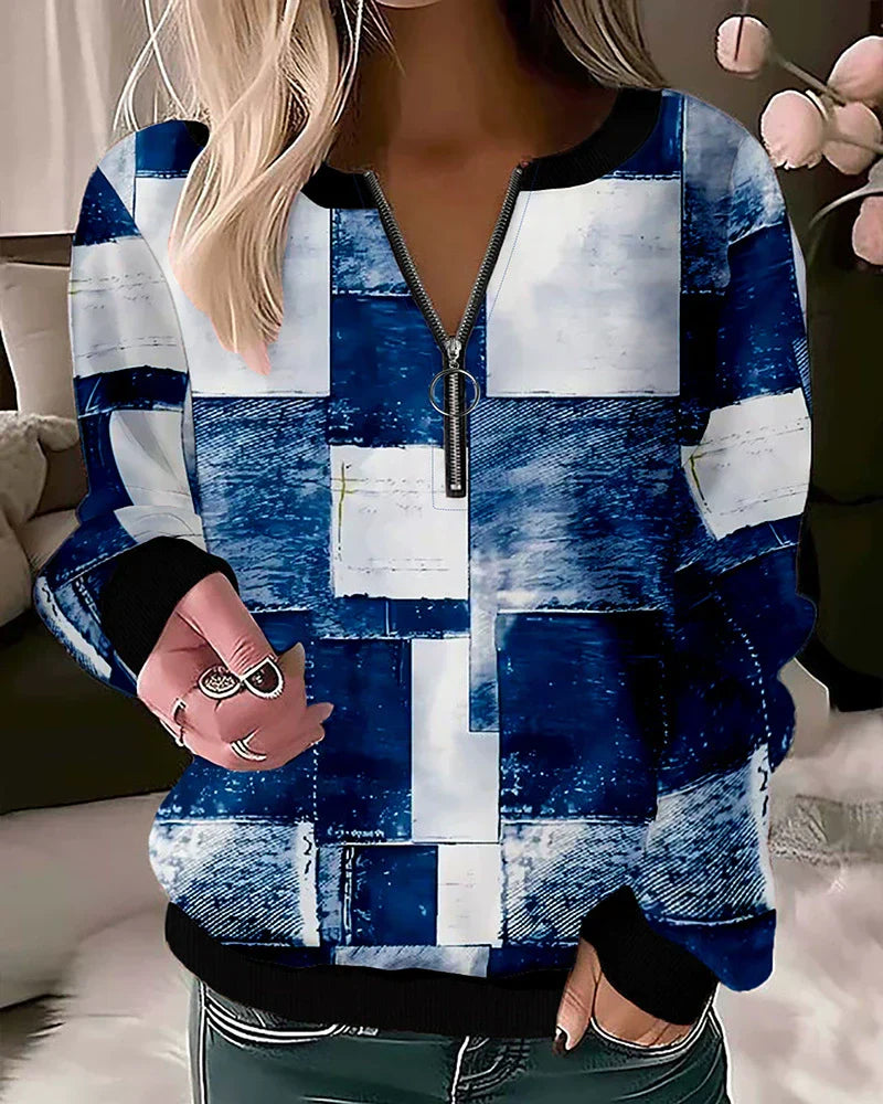 R&B | Reißverschluss Sweatshirt Freizeitkleidung