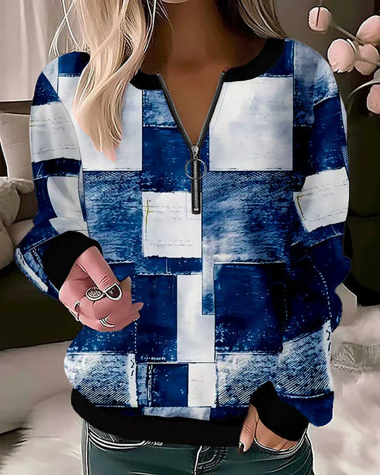 R&B | Reißverschluss Sweatshirt Freizeitkleidung