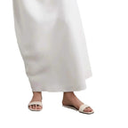 Damen Elegante Slippers mit breitem Riemen und quadratischer Zehenpartie R&B