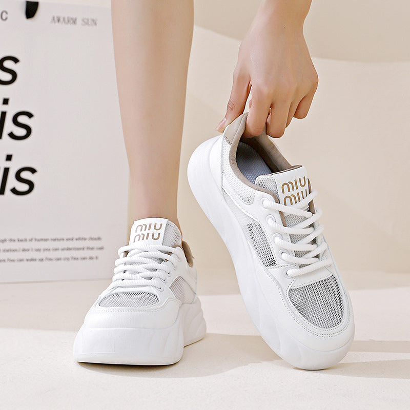 Damen sportliche Sneakers mit atmungsaktivem Obermaterial und innovativer Dämpfung R&B