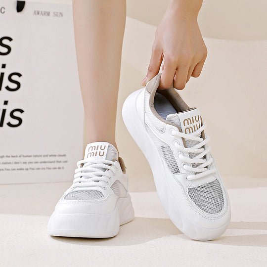 Damen sportliche Sneakers mit atmungsaktivem Obermaterial und innovativer Dämpfung R&B