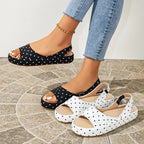 Damen Offene Sommerschuhe mit gepolstertem Fußbett R&B