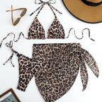 Damen Triangel-Bikini-Set mit elegantem Wickelrock R&B